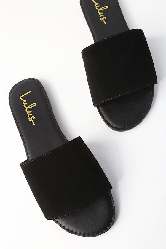 Addison White Slide Sandals