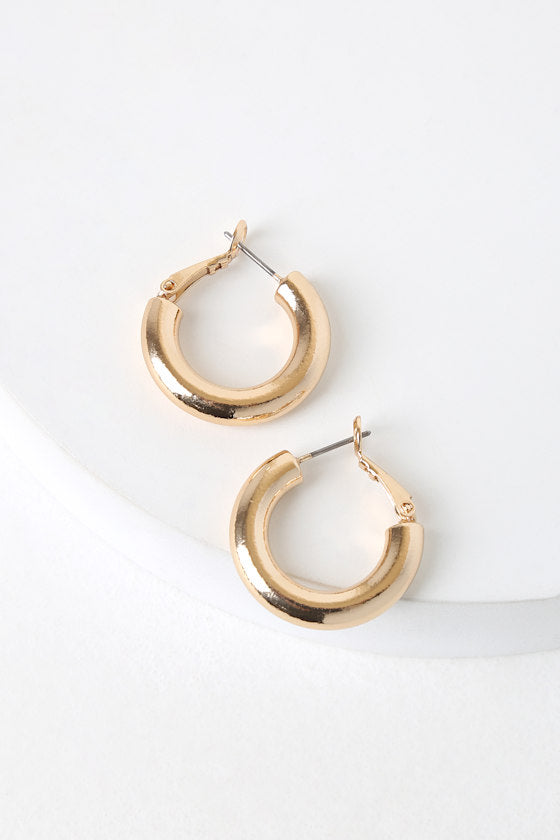 Tantalizing Gold Hoop Earrings
