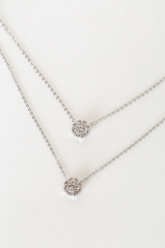 Incantation Gold Rhinestone Layered Necklace