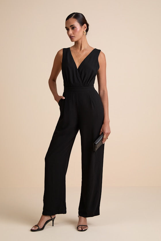 Kiska Burgundy Lace Wide-Leg Jumpsuit