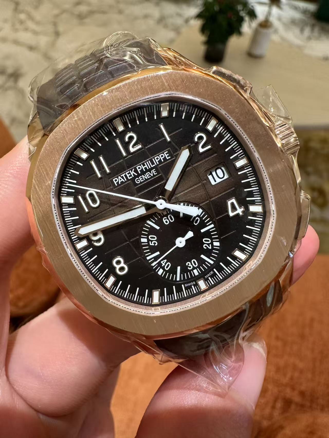 Patek Philippe 5968R-001 Rose Gold Aquanaut Chronograph 42mm case diameter