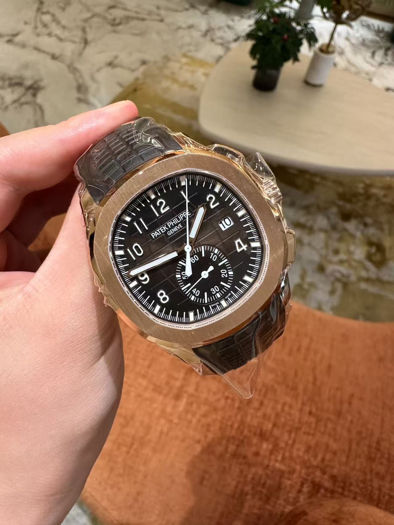 Patek Philippe 5968R-001 Rose Gold Aquanaut Chronograph 42mm case diameter