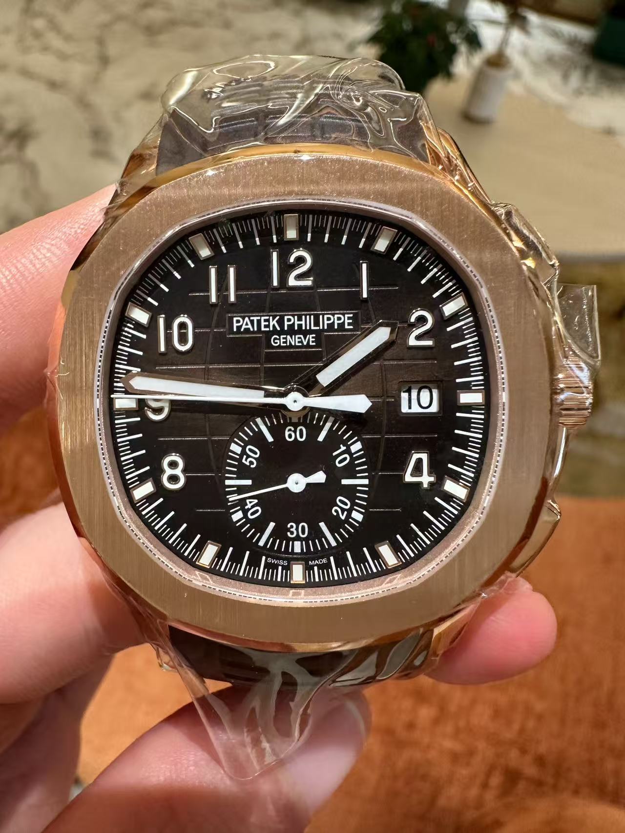 Patek Philippe 5968R-001 Rose Gold Aquanaut Chronograph 42mm case diameter